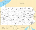 Pennsylvania State Map With Cities - Kaleb Watson