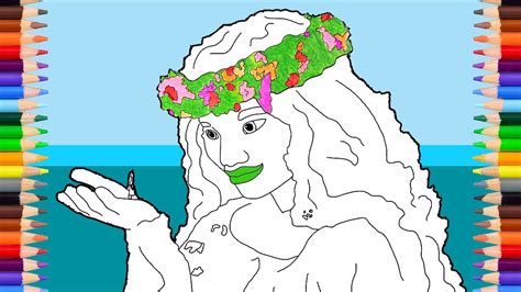 Te Fiti Moana Coloring Page