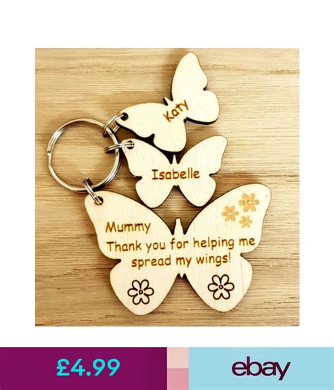 Personalised Ts For Her Mothers Day T Birthday Butterfly Keyring