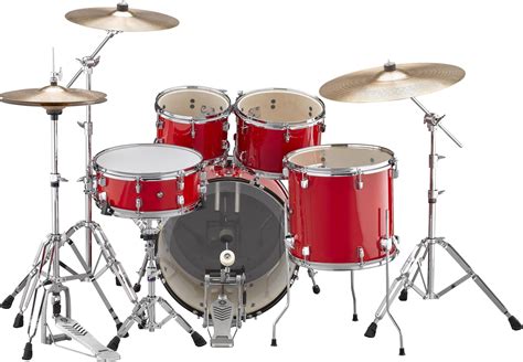Yamaha Rydeen Drum Kit With 20 Kick Drum And Cymbals In Hot Red Finish