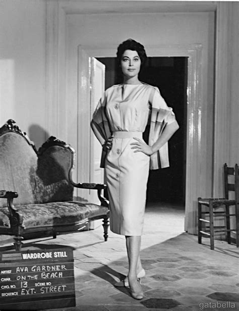 Ava Gardner Wardrobe Stills For On The Beach 1959 Pt2 Costumes Designed By Fontana Sisters