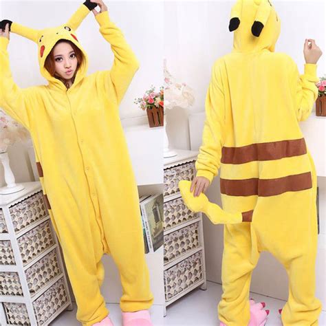 New Cute Halloween Cosplay Pikachu Onesies Kigurumi Pajamas Unisex