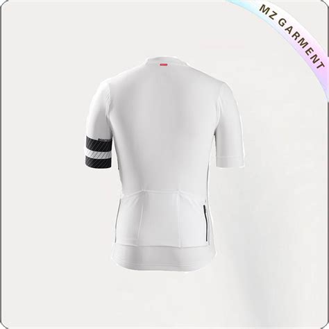 Mens Pure White Cycling Jerseys Short Sleeves Topper