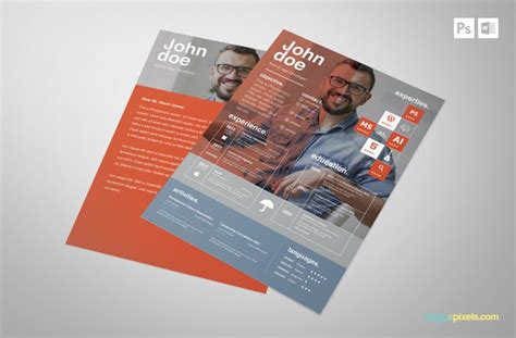 creative psd resume template premium ms word resume