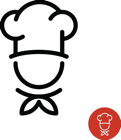 Check out our cartoon chef clipart selection for the very best in unique or custom, handmade pieces from our shops. Chef In A Cooking Hat Outline Symbol Stock Illustration ...