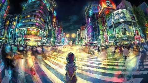 Anime Tokyo Shibuya Crosswalk 4k 42494 Wallpaper