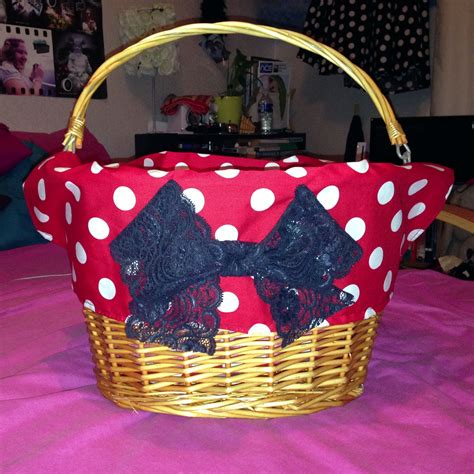Find a basket find the perfect object to repurpose as a basket on your bike. DIY bicycle basket liner with black lace bow | Basket, Bicycle basket, Basket liners