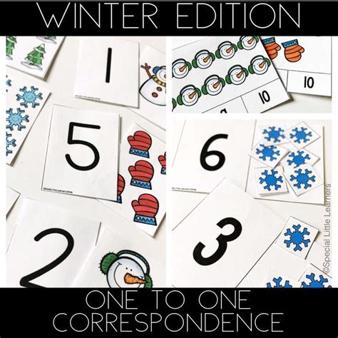 Counting And One To One Correspondence Activities Winter Edition