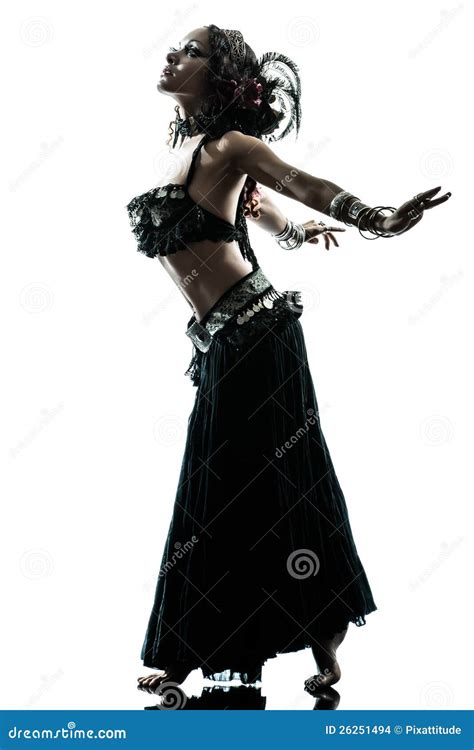 Belly Dancer Woman In Afghani Pants Purdah And Adornment Royalty Free