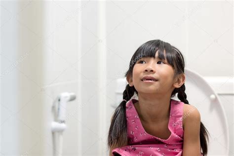 Asian Girl Sitting On Toilet Stock Photo Jayjaynaenae Sweets