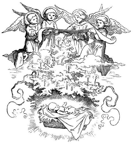 Best Drawing Of A Praying Baby Angel Illustrations