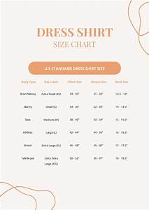 Free Dress Size Chart Template Download In Word Google Docs Pdf