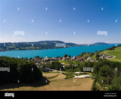 View Of Attersee Is The Largest Lake Of The Salzkammergut Region In The