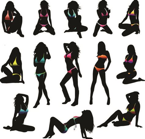 Dancing Girls Sexy Silhouettes Free Vector Download 9723 Free Vector For Commercial Use