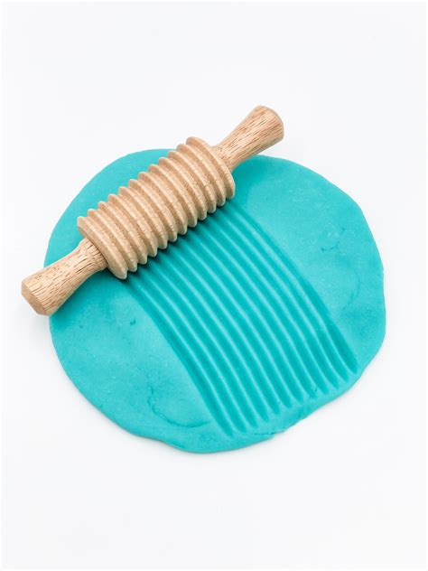 Textured Rolling Pin Play Dough Tool Pattern Dough Roller Etsy