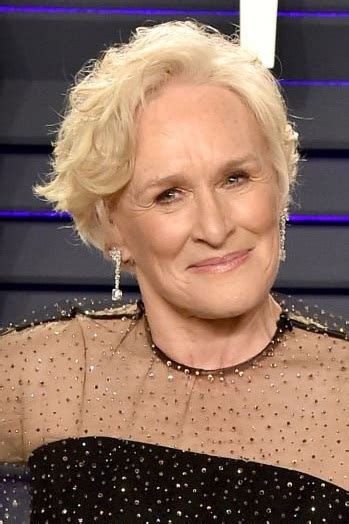 Glenn Close Short Curled Hairstyle 2019 Vanity Fair Oscar Party