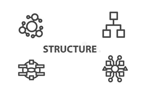 Structure Icon In Filled Thin Line Outline And Stroke Style Vector
