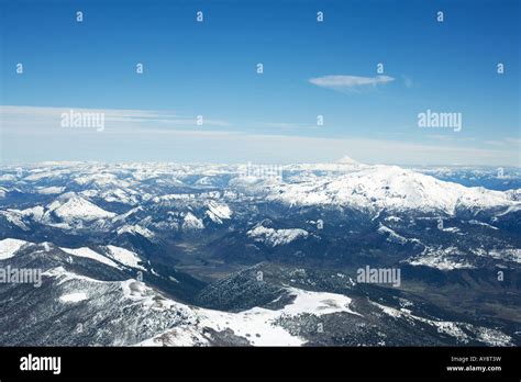 Snow Capped Mountain Range Stock Photo Alamy