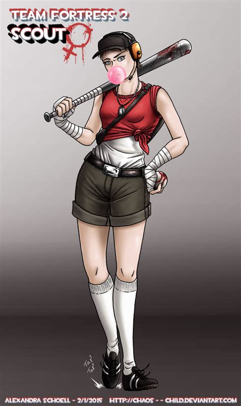 Team Fortress 2 Fem Scout By Chaos Child On Deviantart