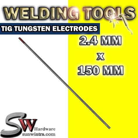 X Mm Wt Red Tig Tungsten Electrode Assorted Welding Electrodes