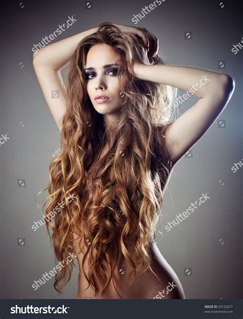 Beautiful Sexy Woman Long Curly Hair Stock Photo Shutterstock