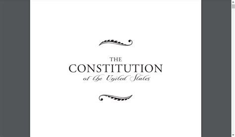 Print Out The Us Constitution In Pdf Printerfriendly