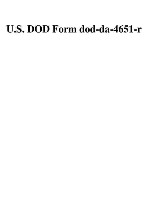 Da Form 4651 Fill Out And Sign Online Dochub