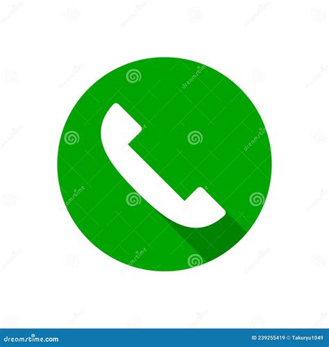 Modern Round Phone Icon Vector Stock Vector Illustration Of Contact