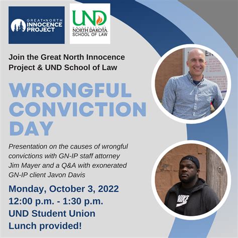 Wrongful Conviction Day — Great North Innocence Project