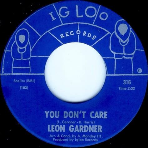 Leon Gardner You Dont Care Vinyl Discogs