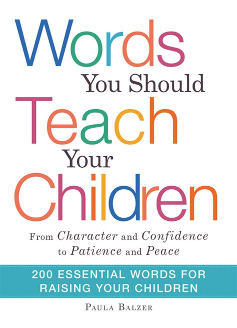 Words You Should Teach Your Children Ebook By Paula Balzer Official