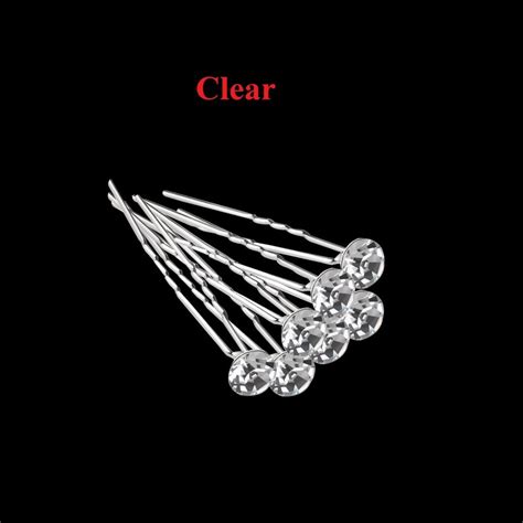 Crystal Diamante Hair Pins Rhinestones Clips Grips For Prom Etsy Uk