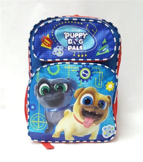 16 Disney Puppy Dog Pal School Travel Bingo Rolly Book Bag Backpack