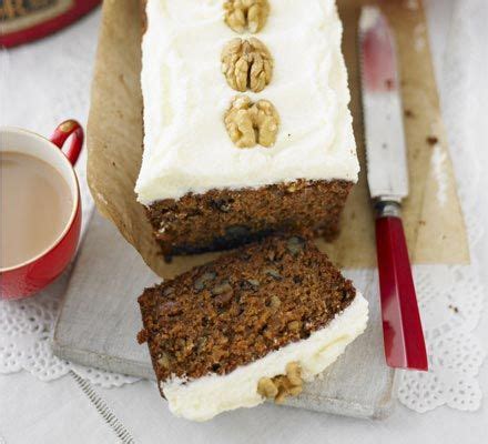 This easy eggless cake with the flavor of dates and walnuts is quick, easy and just out of this world. Carrot cake with cinnamon frosting | Recipe | Bbc good ...