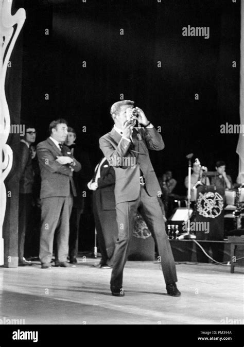 Sammy Davis Jr Photographing The Other Performers On Stage 1966 File