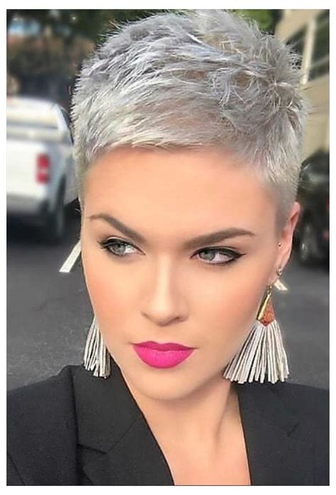 Chic Undercut Short Pixie Hair Style Design For Cool Woman Ultra