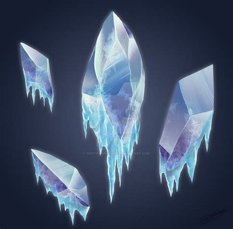Ice Crystals By Sketchingsands On Deviantart Ice Magic Magic Art