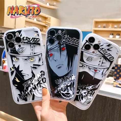 Naruto Phone Case For Iphone Soft Silicone Cover Uchiha Sasuke Kakashi