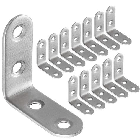 Buy Eliseo 50 Pack Stainless Steel 90 Degree Angle L Shaped Bracket