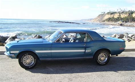 Acapulco Blue 1968 Ford Mustang Gt California Special Hardtop