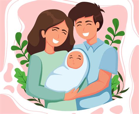Parents And Baby Concept Vector Art And Graphics