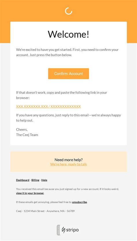Welcome Email Template Email Newsletter Template Email Design