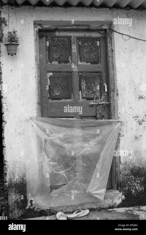 Door Of House In Malvani Slum Malad Bombay Mumbai Maharashtra