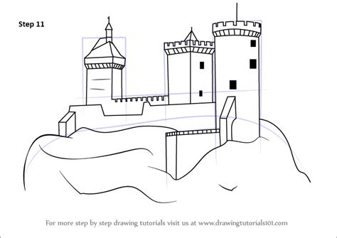 Learn How To Draw A Medieval Castle Castles Step By Step Drawing