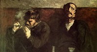 "Los fumadores" (1855), de Honoré Daumier