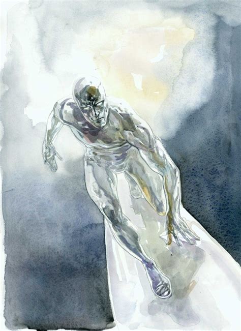 Watercolor Commissions By Alex Maleev Geekdraw Silver Surfer Comic