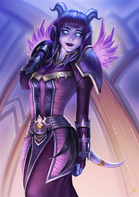 Vyssele By JuneJenssen Warcraft Art Draenei Female Female Characters