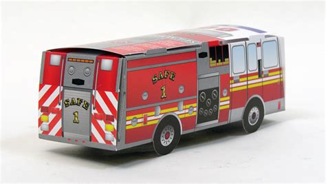 Paper Cutout Fire Truck On Behance