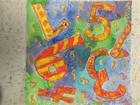 Pop Art Numbers Warmcool Colors Warm And Cool Colors Art Lessons Pop