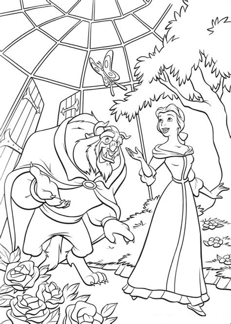 Free Printable Beauty And The Beast Coloring Pages For Kids